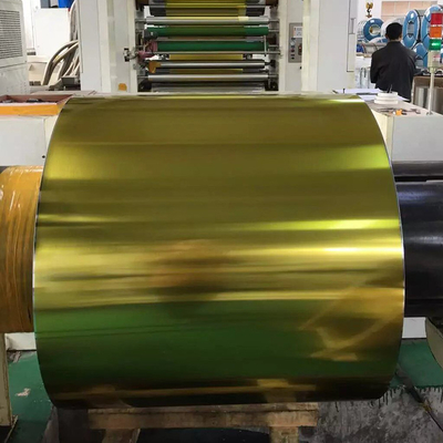 A cor de aço eletrolítica do ouro do folha de Flandres do ETP imprimiu a folha para fazer o empacotamento do metal