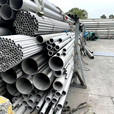 os tubos de aço inoxidável da inversão térmica de 100mm conduzem para substâncias do ácido e do alcaloide