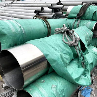 os tubos de aço inoxidável da inversão térmica de 100mm conduzem para substâncias do ácido e do alcaloide
