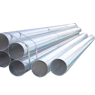 Tubo de aço galvanizado anticorrosivo Construção de estrutura de tubo redondo sem costura