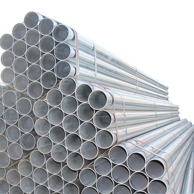 Tubo de aço galvanizado anticorrosivo Construção de estrutura de tubo redondo sem costura