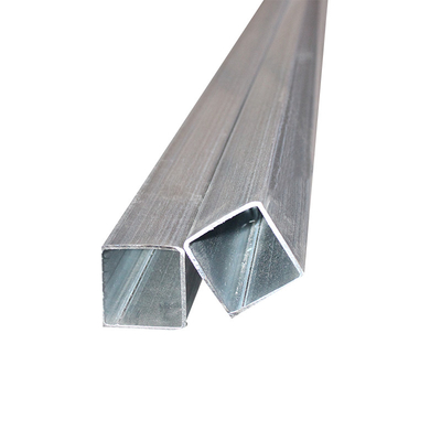 Tubo de aço rectangular de estrutura levemente galvanizado Quadrado de baixo carbono