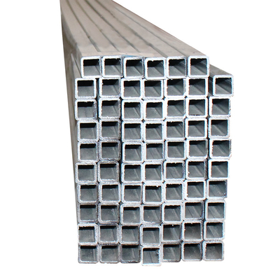 Tubo de aço rectangular de estrutura levemente galvanizado Quadrado de baixo carbono