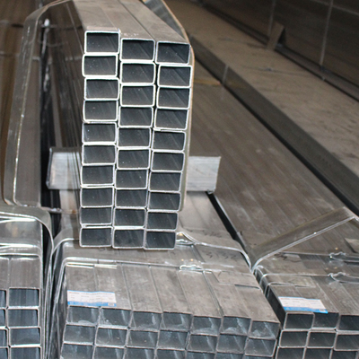 Q195 Tubos e tubos de aço galvanizados quadrados e retangulares