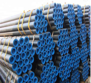 Tubulação sem emenda preta redonda do carbono A53 de 5.8m a de 12m
