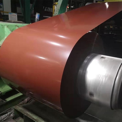 A cor revestiu o calibre de aço de aço 8 Ton Coil Weight da bobina 26 de Ppgi do ferro